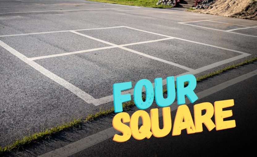 Four Square game for kids